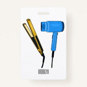 Badge Sèche-cheveux & lisseuse-cheveux illustration