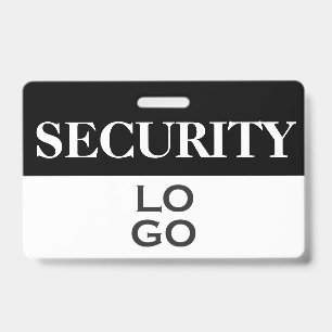 Badge Sécurité avec ID de logo personnalisé