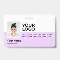 Sécurité de l'ID photo moderne de l'employé person