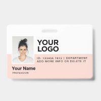 Sécurité de l'ID photo moderne de l'employé person