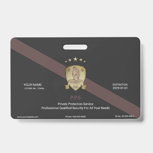 Badge Service de sécurité privé (Avant)