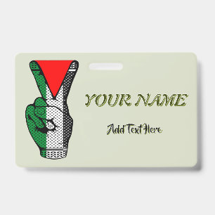 Badge Signe de victoire à la main Résistance Symbole du