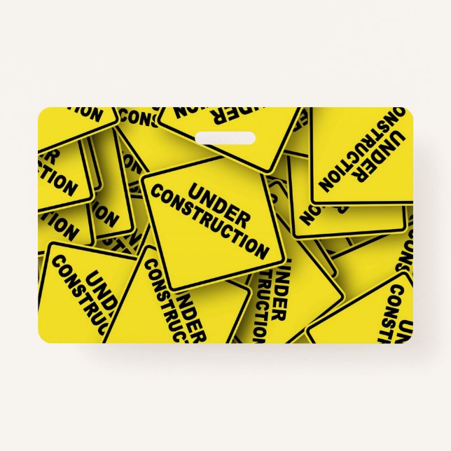 Badge Signes de construction en cours (Devant)