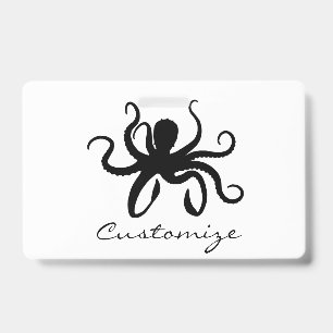 Badge Silhouette de Pieuvre Thunder_Cove