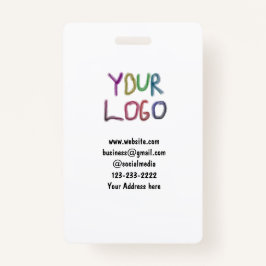 Badge simple et minimal ajouter votre logo/design ici te