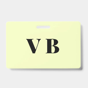 Badge simple minimal couleur unie personnalisée pastel p