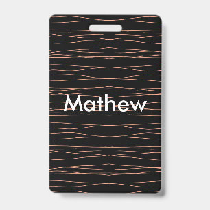 Badge Simple monogramme ajouter votre nom lettre man min