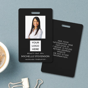 Badge Société de sécurité de carte d'identité photo d'em