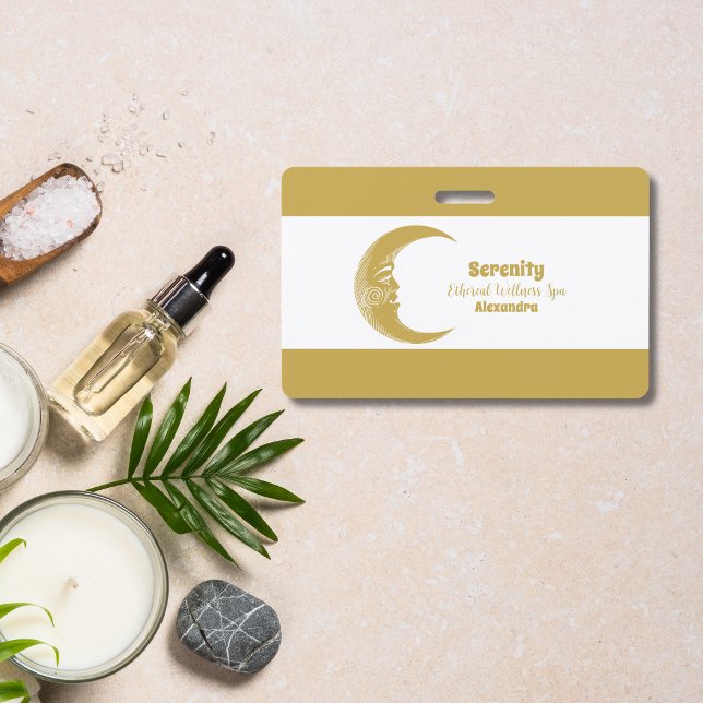 Badge Soleil céleste holistique et lune (Créateur téléchargé)