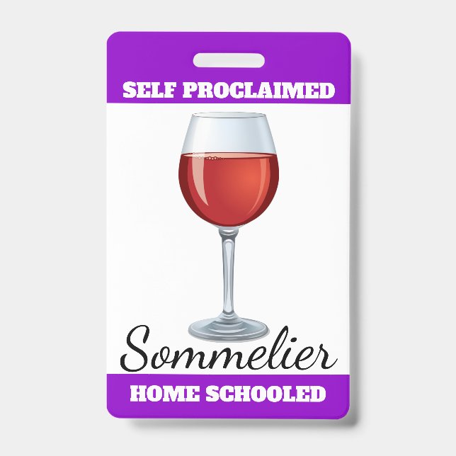 Badge Sommelier autodéclaré (Avant)