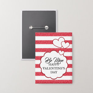 Badge Soye à moi Joyeuse Saint-Valentin Cœur Craie Rayur