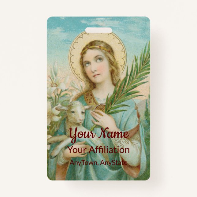 Badge St. Agnes de Rome (MH 01) (Devant)