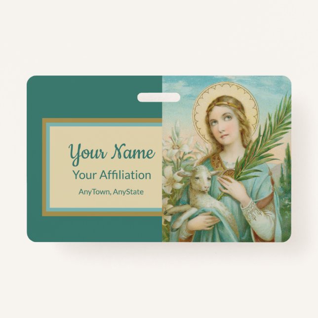 Badge St. Agnes de Rome (MH 01) (Devant)