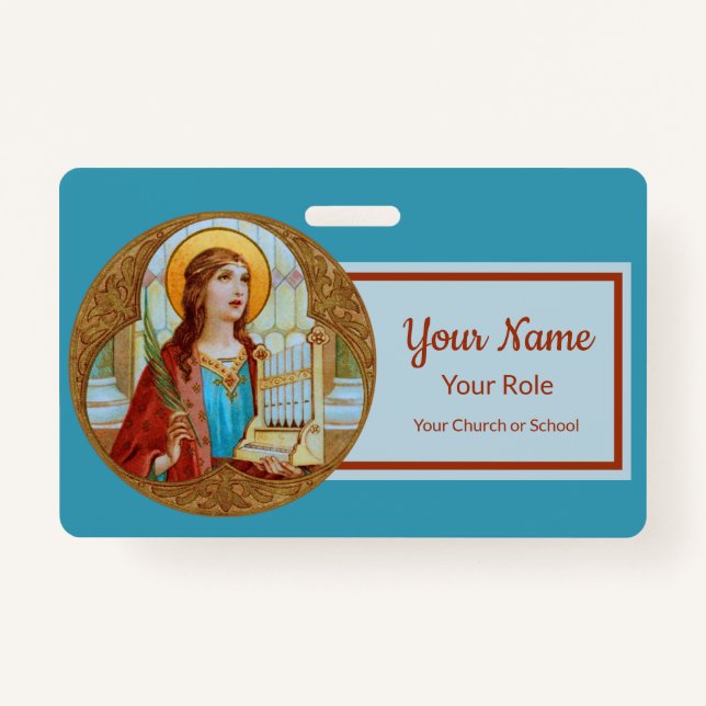 Badge St. Cecilia de Rome (BK 003) (Devant)