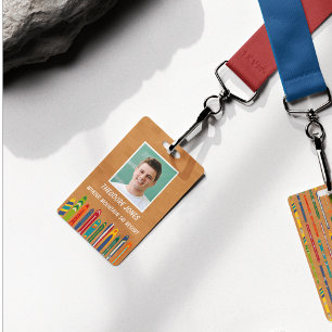 Badge Station de ski personnalisée avec photo Employé