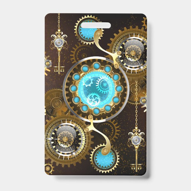 Badge Steampunk Rusty Background (Avant)