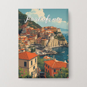 Badge Style Vintage Portofino Gênes Italie