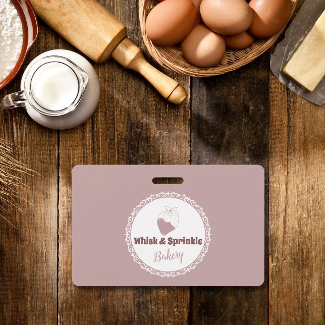 Badge Sucre Boulangerie Boutique Gâteaux Sur Mesure Choc (Créateur téléchargé)