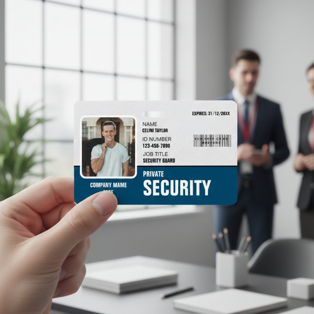 Badge Sûr et Professionnel : Carte d'identité personnali (Navy Access Badge)