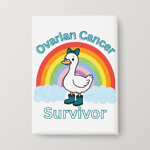 Badge Survivante du cancer de l'ovaire