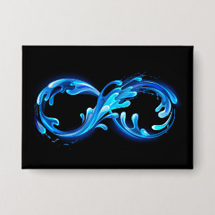 Badge Symbole Infini d'Eau Claire Froide