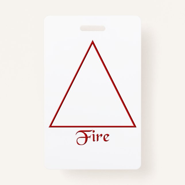 Badge Symbole païen d'élément du feu de Falln (Devant)