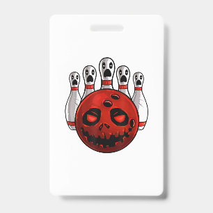 Badge T-Shirt de bowling d'Halloween avec un jeu de mots