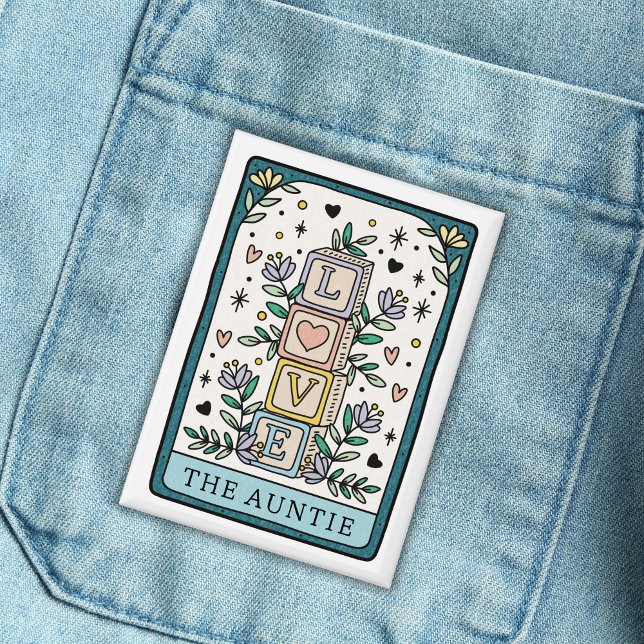 Badge Tante du Baby shower Tarot (Créateur téléchargé)