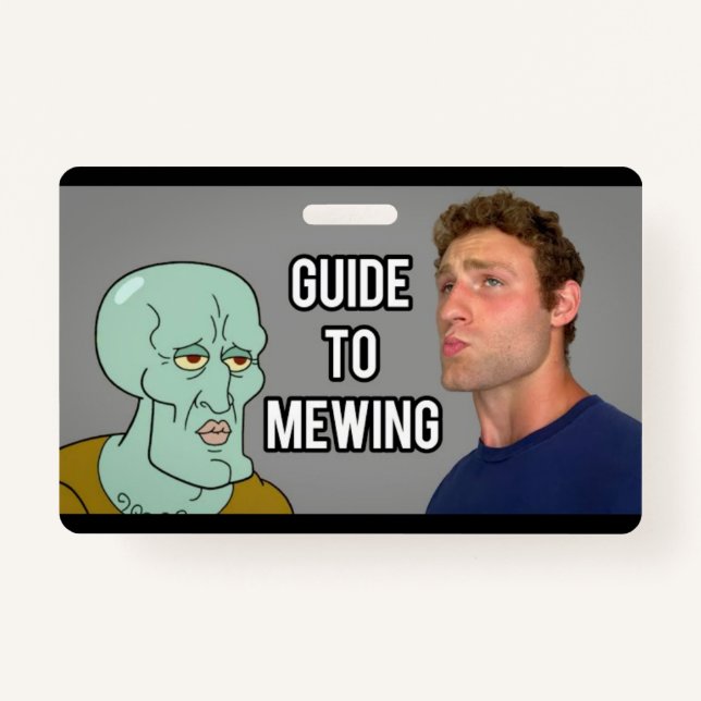 Badge Targeta Mewing (Dos)
