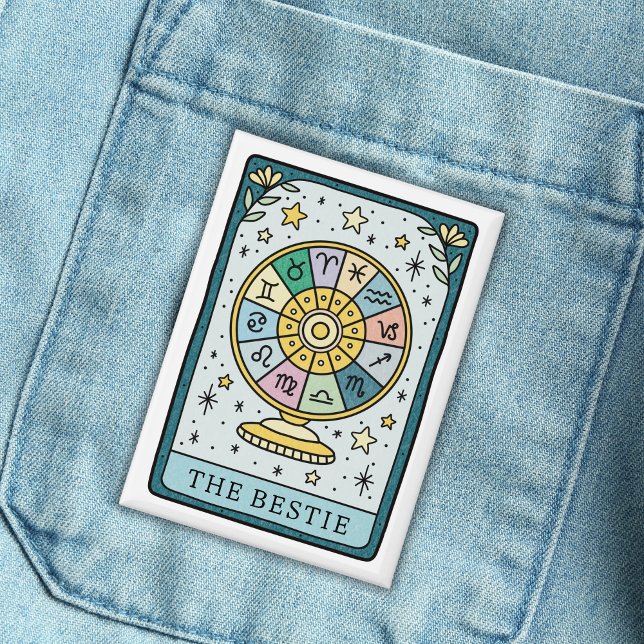 Badge Tarot Baby shower meilleur ami (Créateur téléchargé)