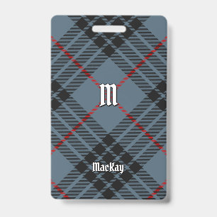 Badge Tartan bleu du clan MacKay