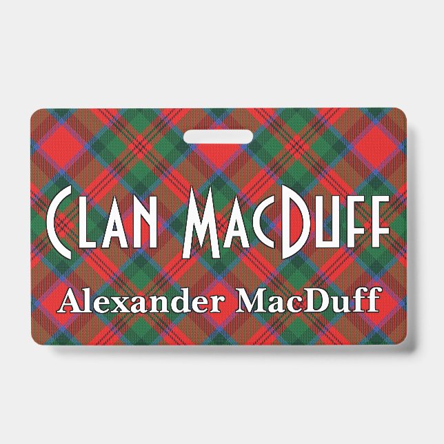 Badge Tartan Clan MacDuff Snappy (Avant)