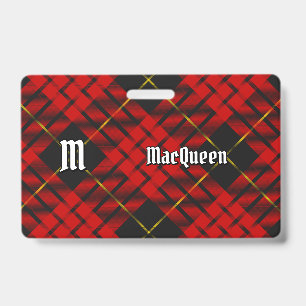 Badge Tartan Clan MacQueen