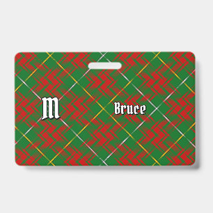 Badge Tartan de chasse Clan Bruce