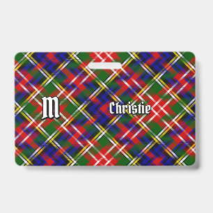 Badge Tartan du clan Christie