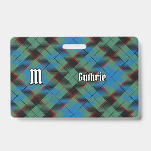 Badge Tartan du clan Guthrie