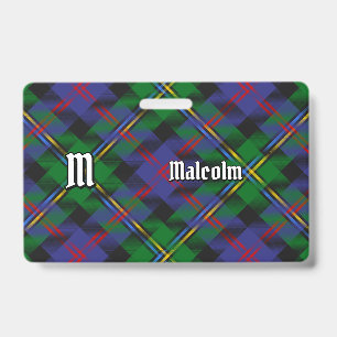 Badge Tartan du clan Malcolm