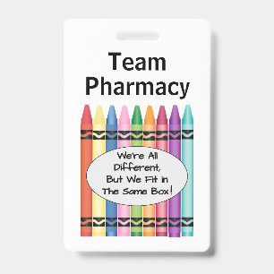 Badge Technicien en pharmacie personnalisée