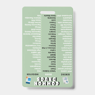 Badge Technicien en pharmacie - Top 50 des médicaments e