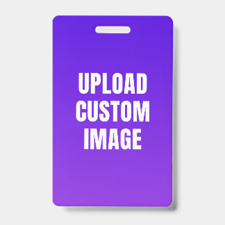 Badge Télécharger une image personnalisée - Ajoutez la v
