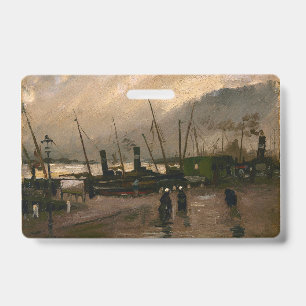 Badge Tempête au port des pêcheurs d'Amsterdam par Vince
