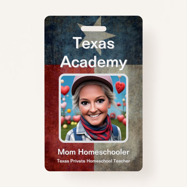 Badge Texas Homeschool ID (Devant)