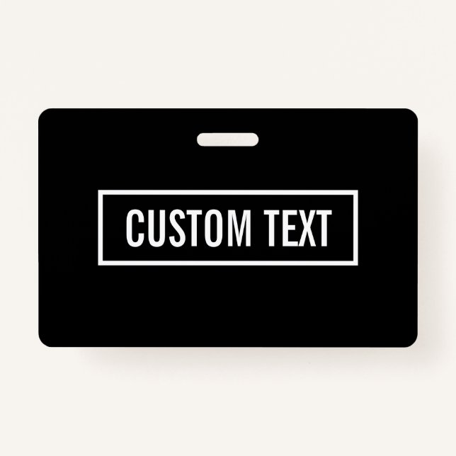 Badge Texte modifiable moderne dans le cadre style logo  (Devant)