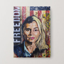 Badge The Cost of Freedom - American Patriot Artwork