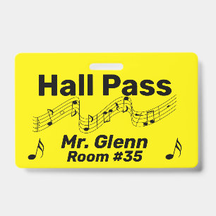 Badge Thème musical de laissez-passer
