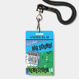 Badge Themestock XIV Pass "Backstage"