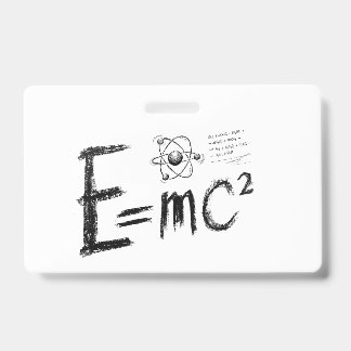 Badge Théorie de la relativité d'Einstein. Formule