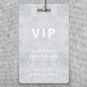 Badge Tie Dye VIP Festival Concert Gray Event