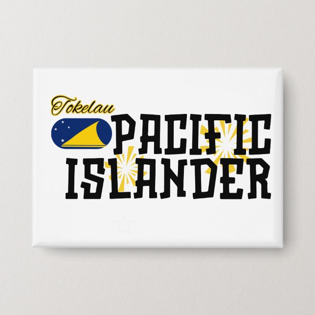 Badge Tokelau Button Pacifique Islander Polynésien (Recto)