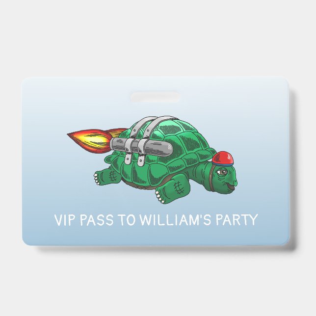 Badge Tortue Fusée (Avant)